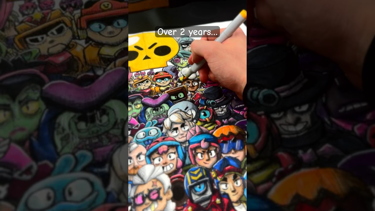 Я нарисовал ВСЕХ бравлеров в Brawl Stars🔥