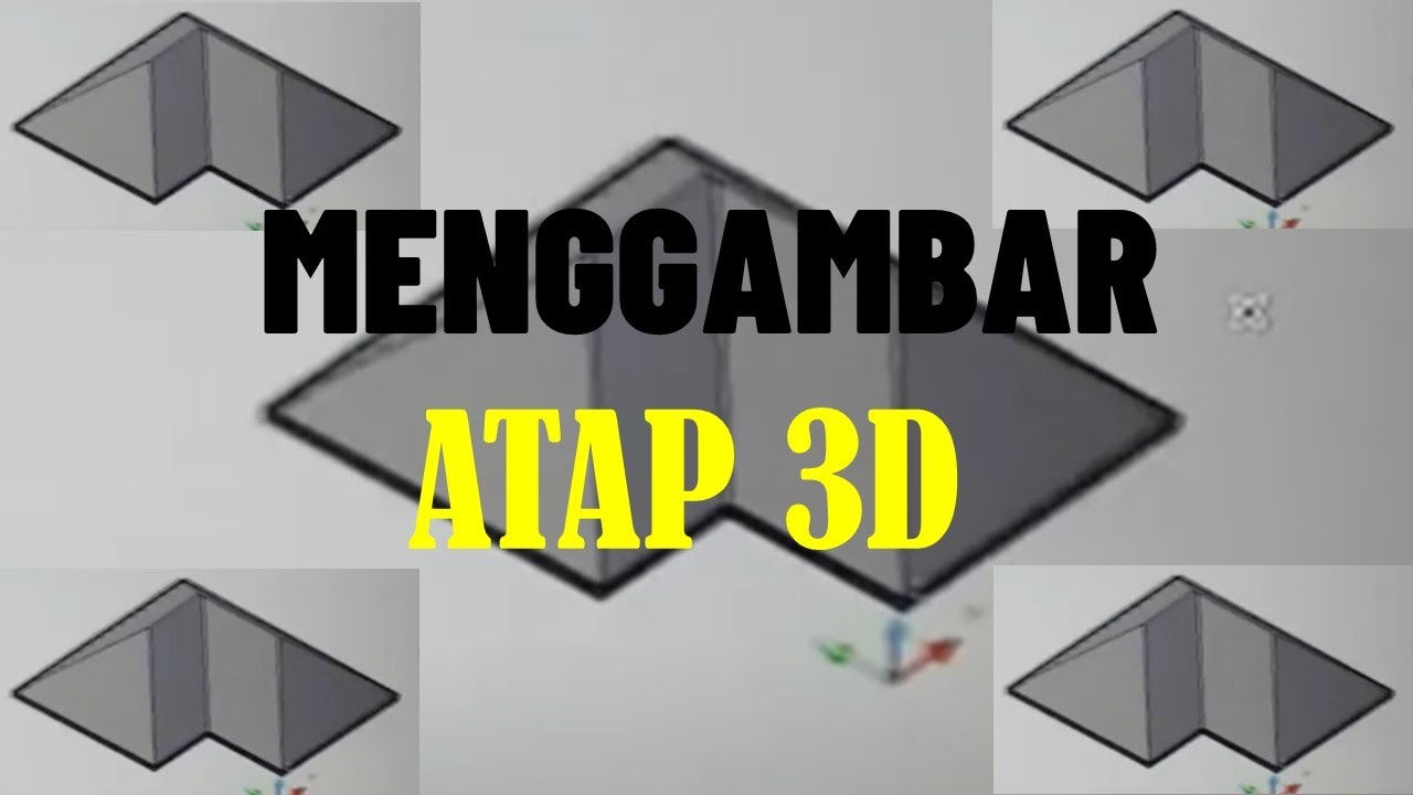 Cara Mudah Menggambar Atap Limas