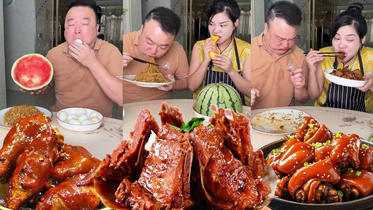 My stingy husband thought he got a surprise, but I ended up eating braised pork instead.