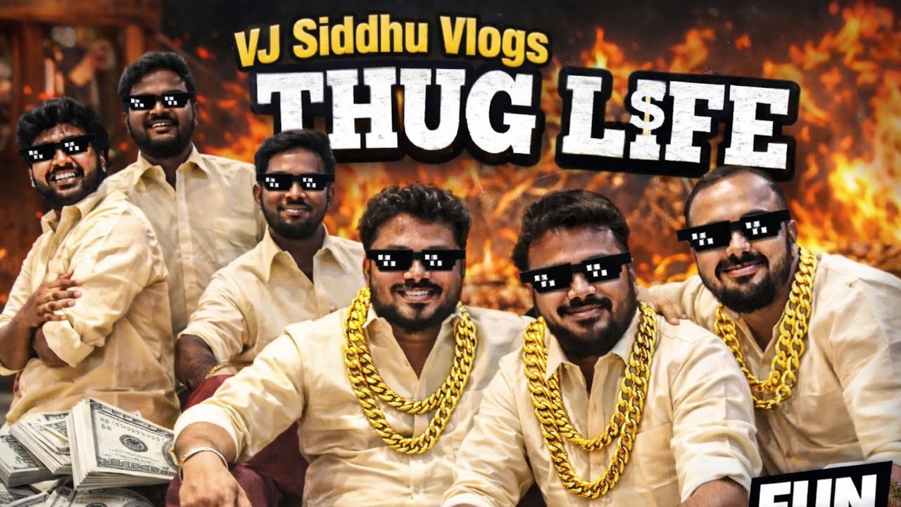 VJ Siddhu Vlogs Thug Life Moments 😂🔥 | VJ Siddhu | Harshath Khan | Vj Siddhu Vlogs | Siddhu Vlogs