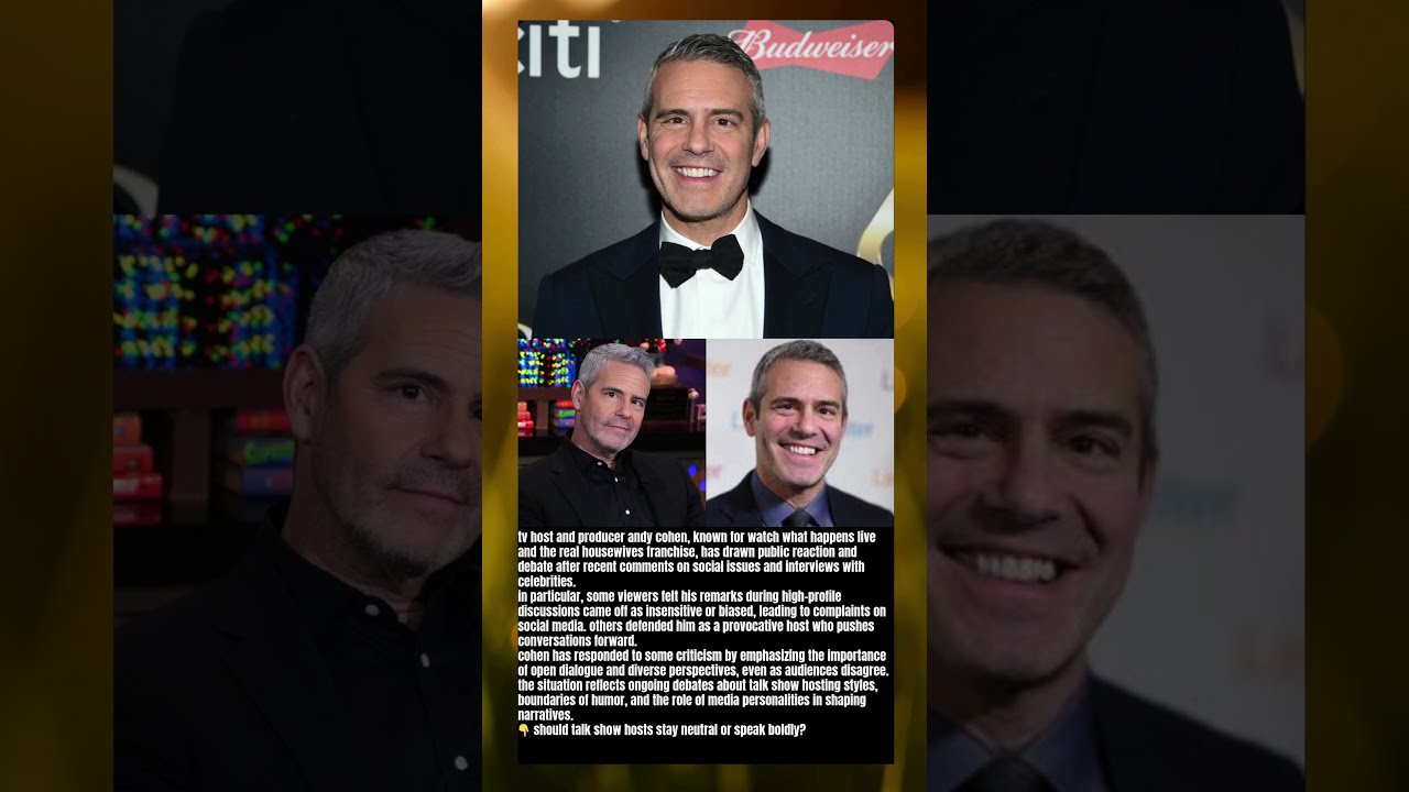 andy cohen controversy explained : celebrity talk show & backlash