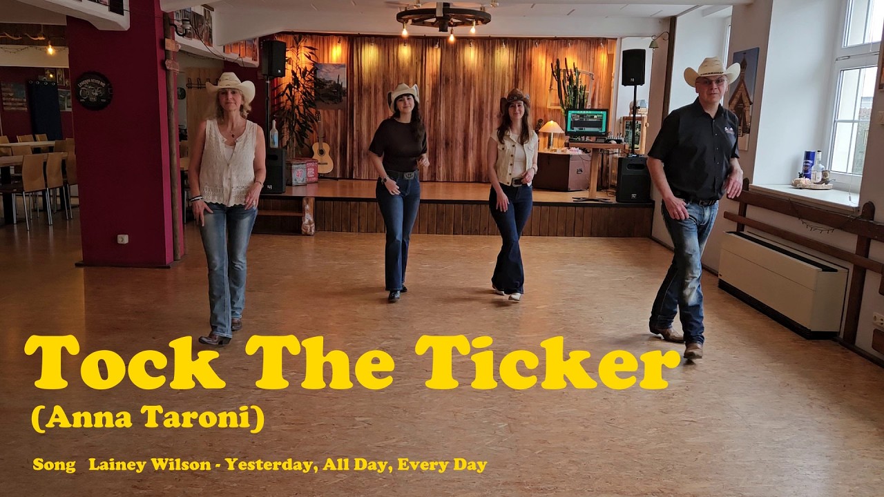 Line Dance TOCK THE TICKER (Anna Taroni) Teach / Dance #linedance #catalanstyle