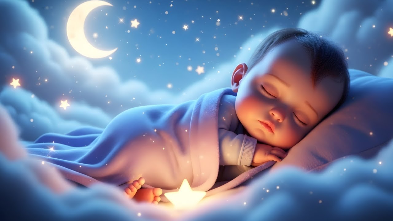 Fall Asleep Fast 😴 Baby Sleep Music 🌙 8 Hours of Deep Calm (Mozart & Brahms)