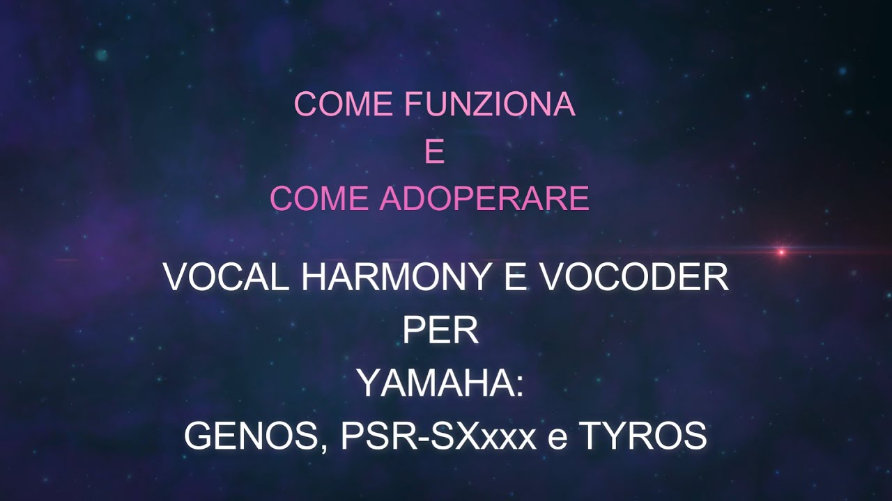 VOCAL HARMONY VOCODER