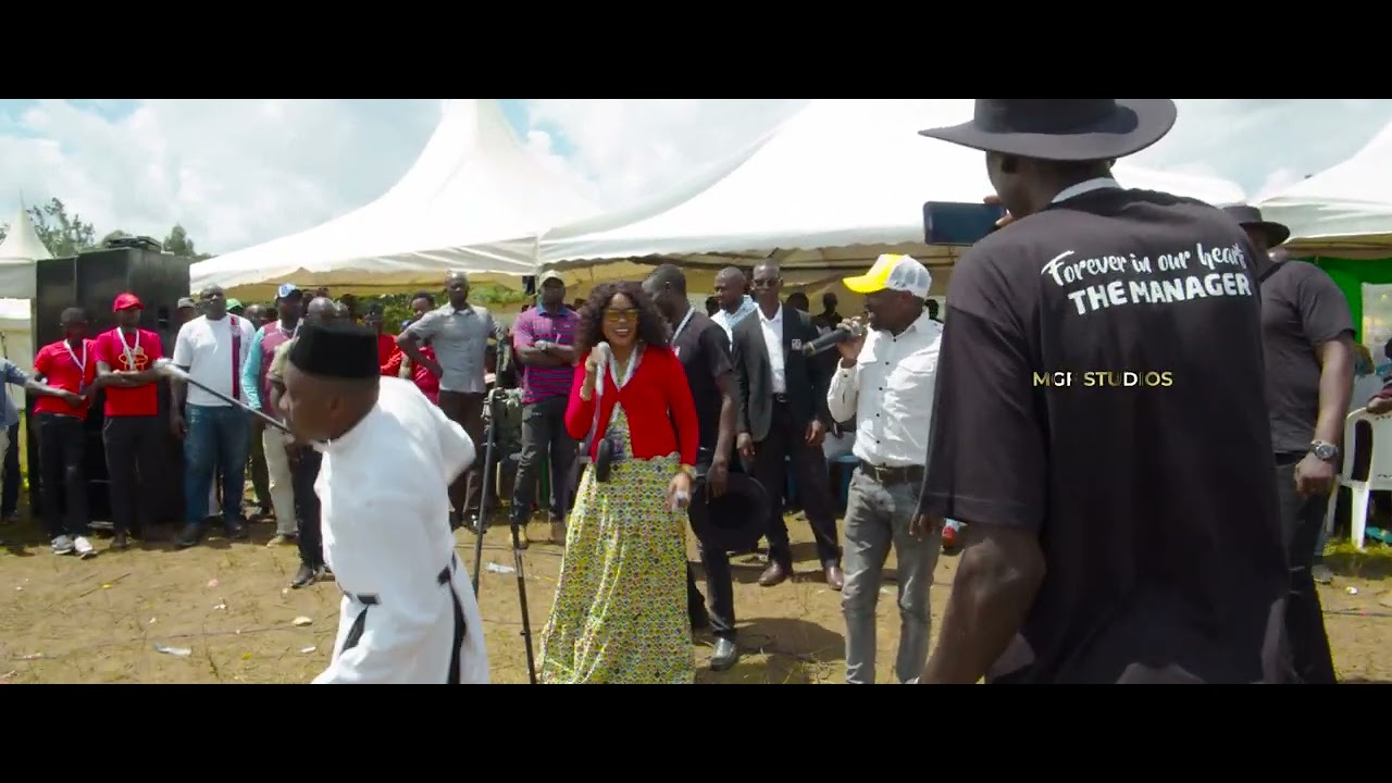 Legendary Otieno Small and Her Excellency Angie Kolelo During Emma Jalamo Managers  Burial