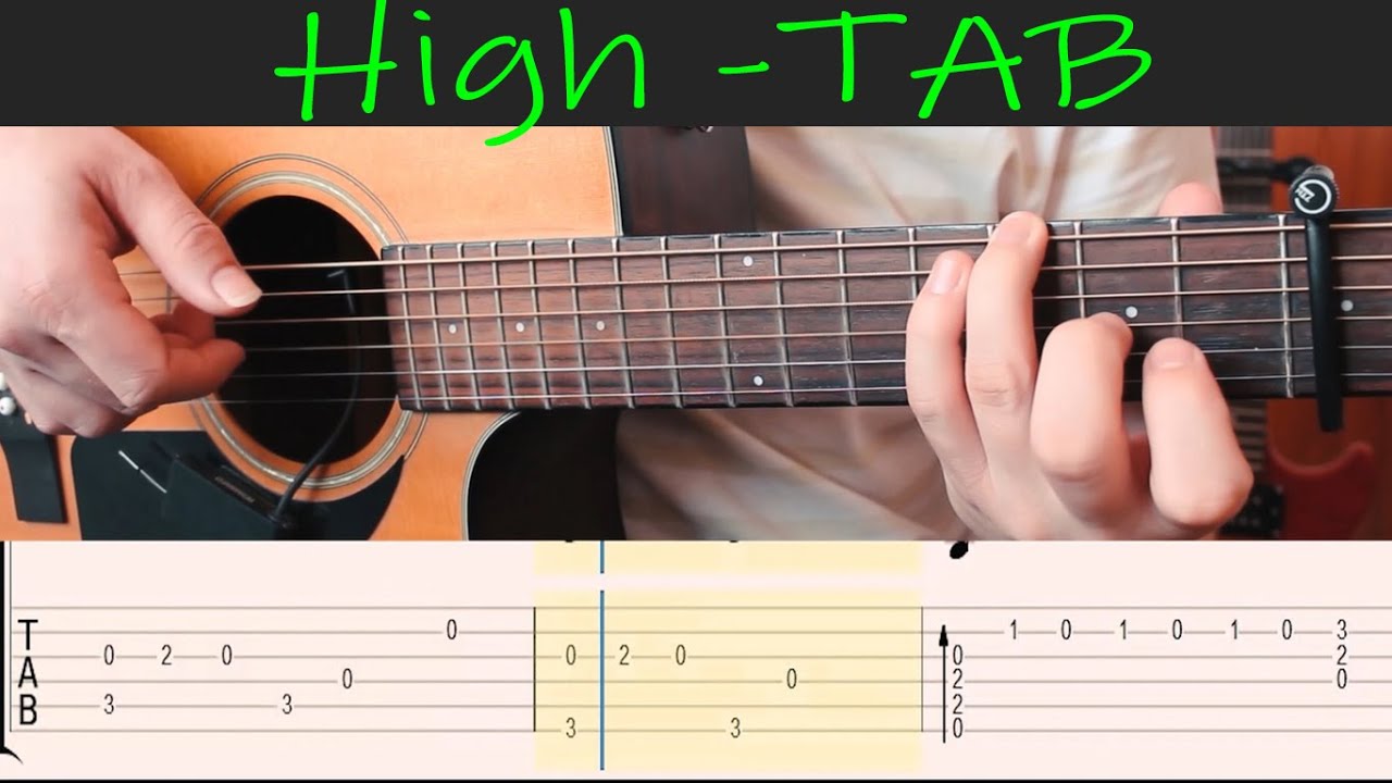 The Chainsmokers - High - Fingerstyle Guitar TAB Tutorial