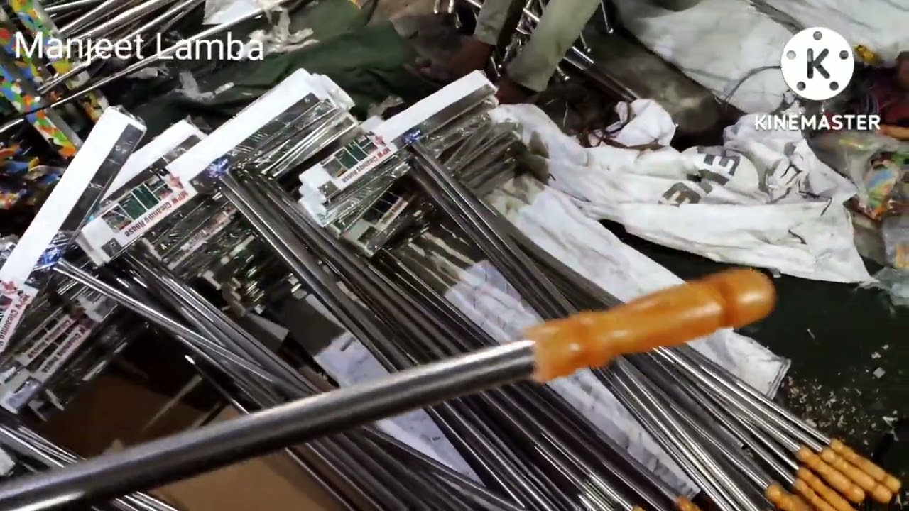 Heavy steinless steel wiper! Lakdi mutha steel wiper primium quality