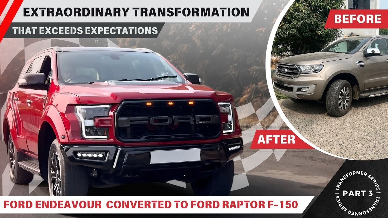 Ford Endeavor to Raptor F150 | Extensive body kit conversion and Full-body paint job | Tinkr