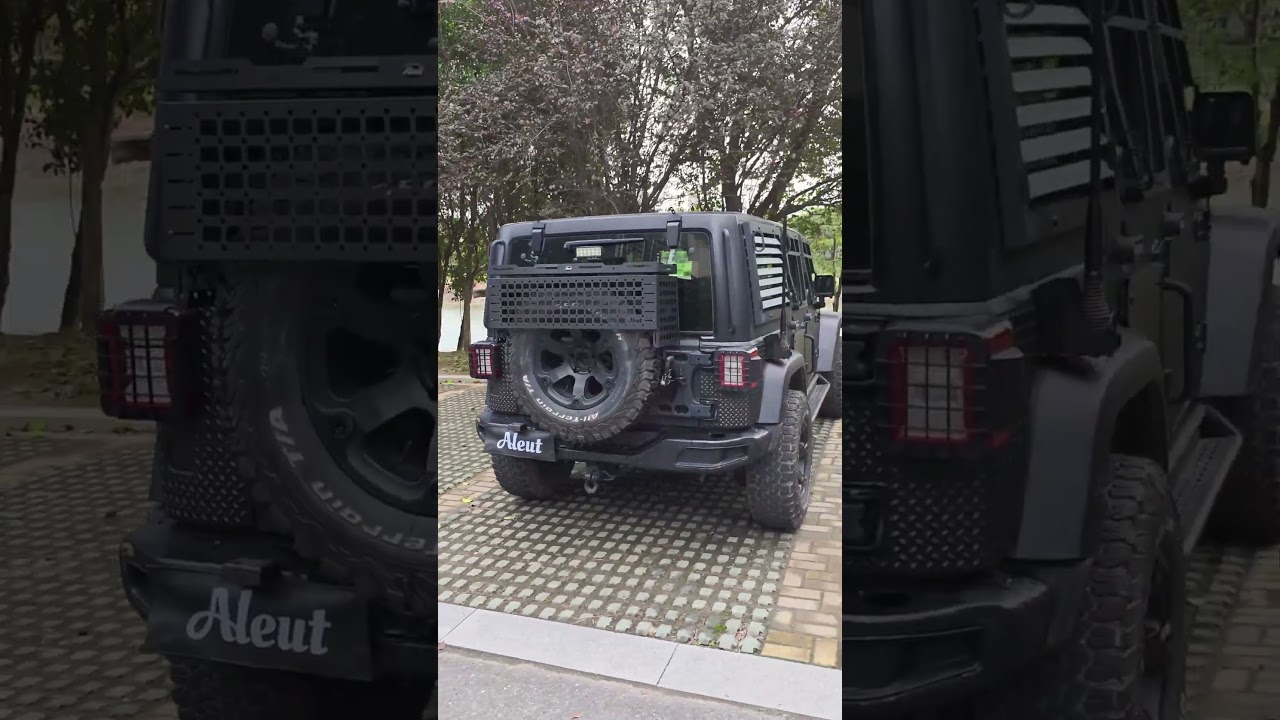 Spare tire tactical luggage rack