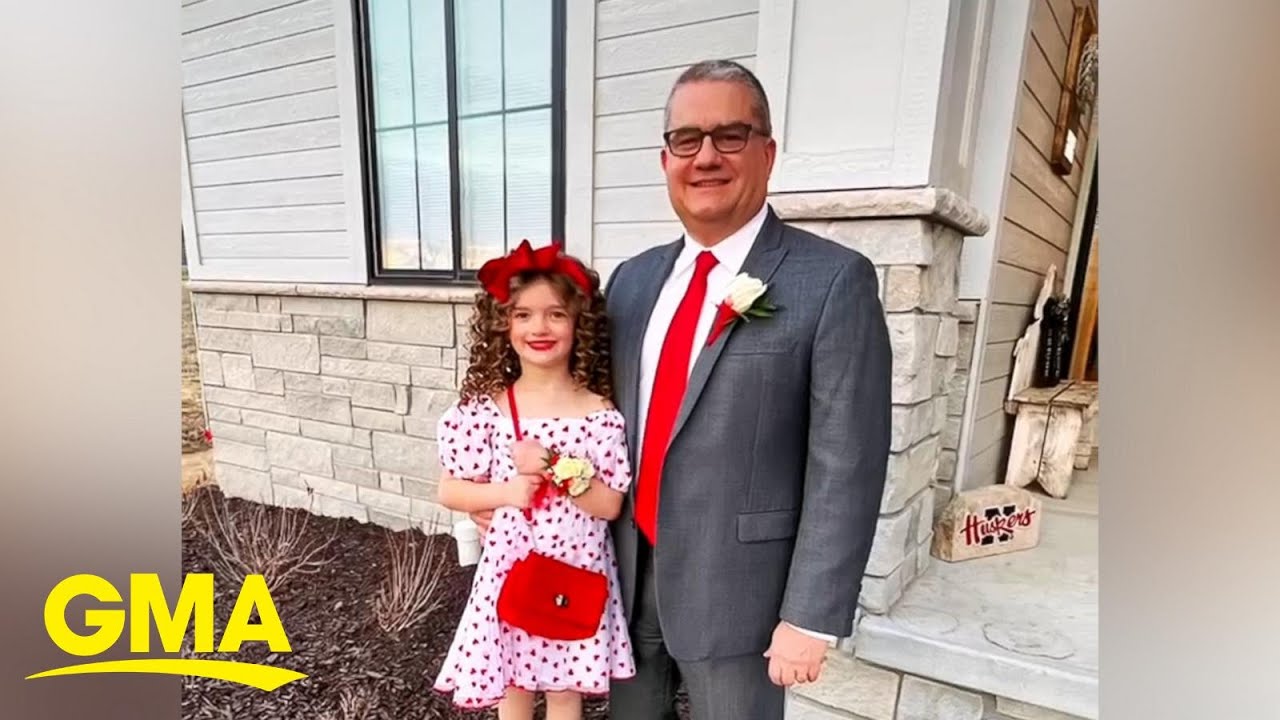 Girl and her grandpa share Valentine's Day daddy-daughter dance moment