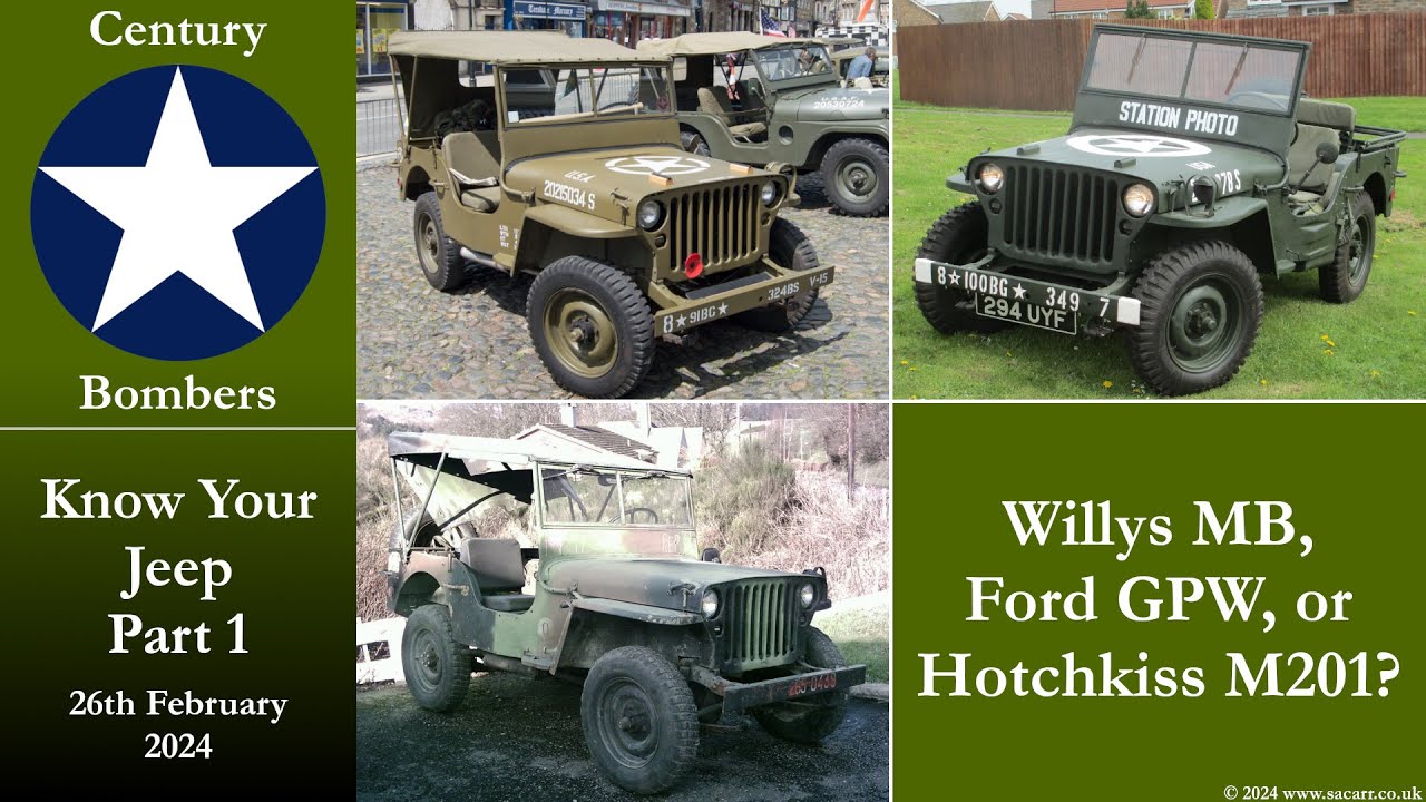 Jeep Spot the Difference - Willys MB, Ford GPW & Hotchkiss M201 - Part 1