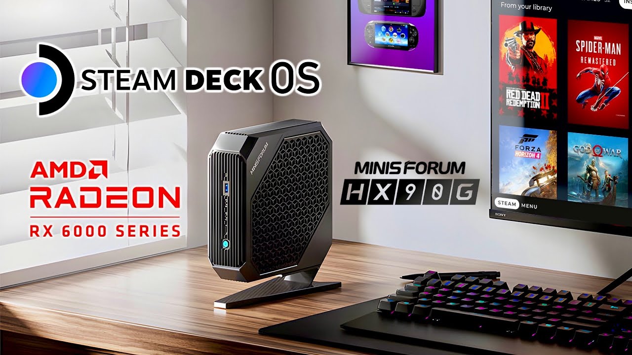 HX90G SteamOS 3: A Fast Next-Gen Console-Sized Linux Gaming Machine, AMD Power!