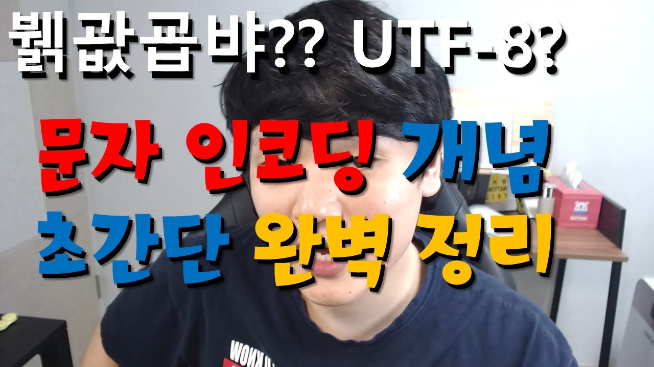 문자 인코딩 초간단 개념 정리 (UTF-8, 아스키, 유니코드...)