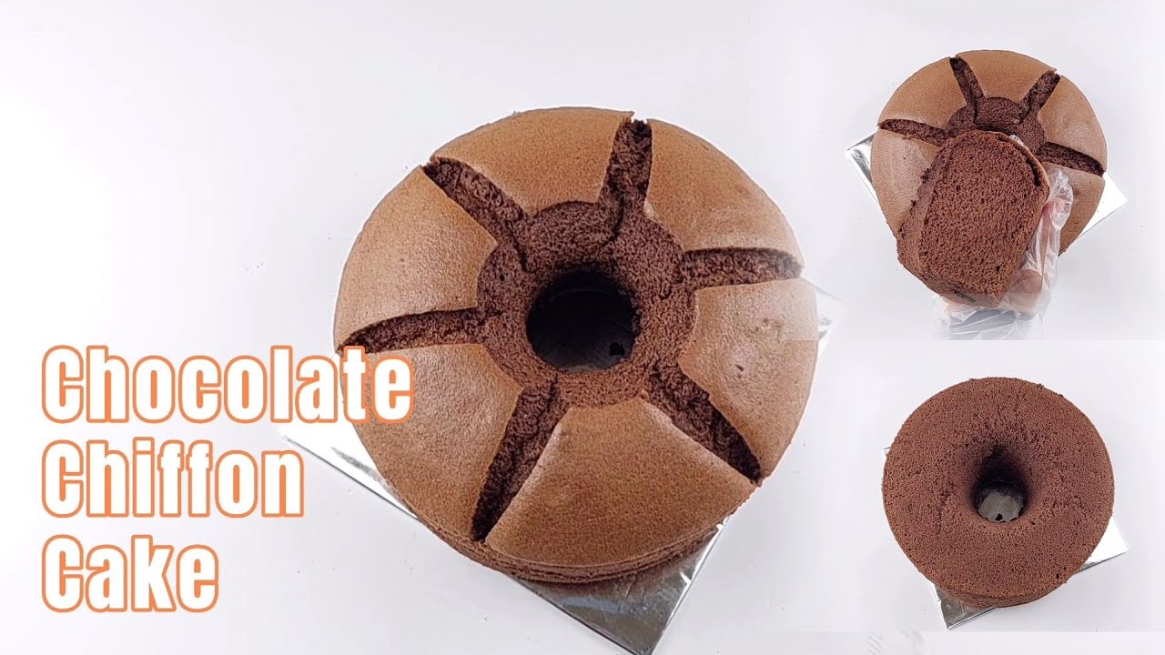 Chiffon Chocolate Cake Super Lembut - Nyoklat Banget