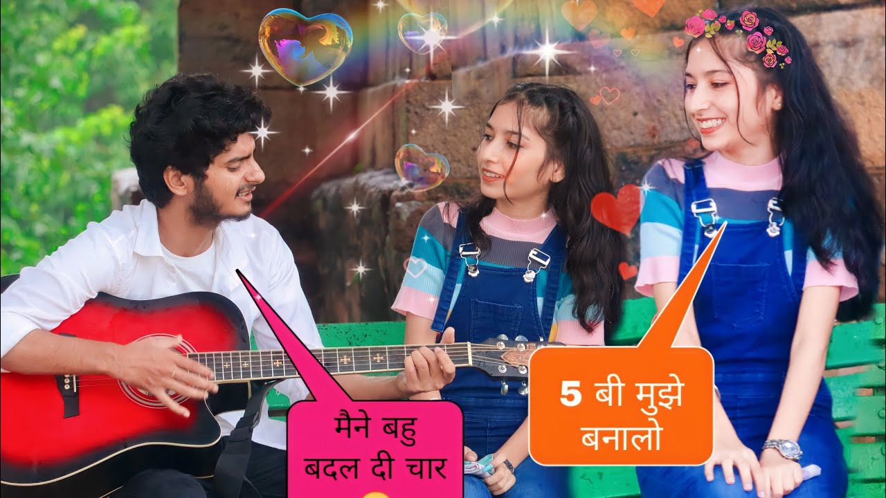 Randomly singing with twist! girls awesome reaction! Ayush singing prank