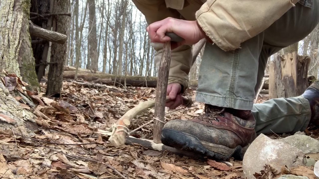 No Knife Primitive Fire using Stone Tools