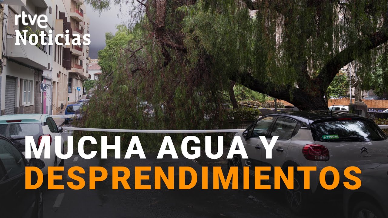 HERMINE: Vuelos CANCELADOS en TENERIFE NORTE y AVISO ROJO por LLUVIAS | RTVE Noticias