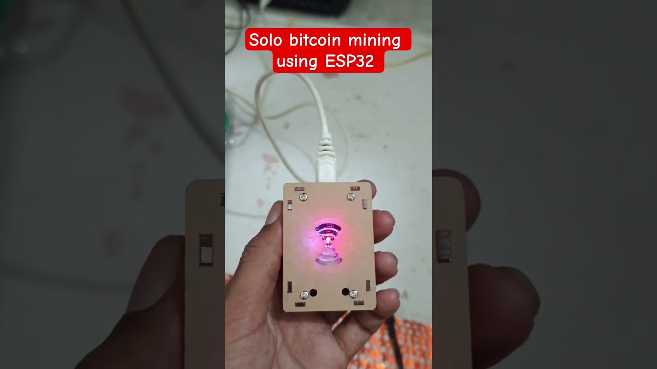 solo bitcoin mining using esp32 