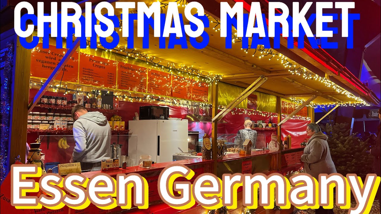 HUGE CROWD ICE SKATING IN ESSEN GERMANY 2024❄️⛸️⛸️⛸️🎄🎅|ZOLLVERIE ESSEN GERMANY 🇩🇪