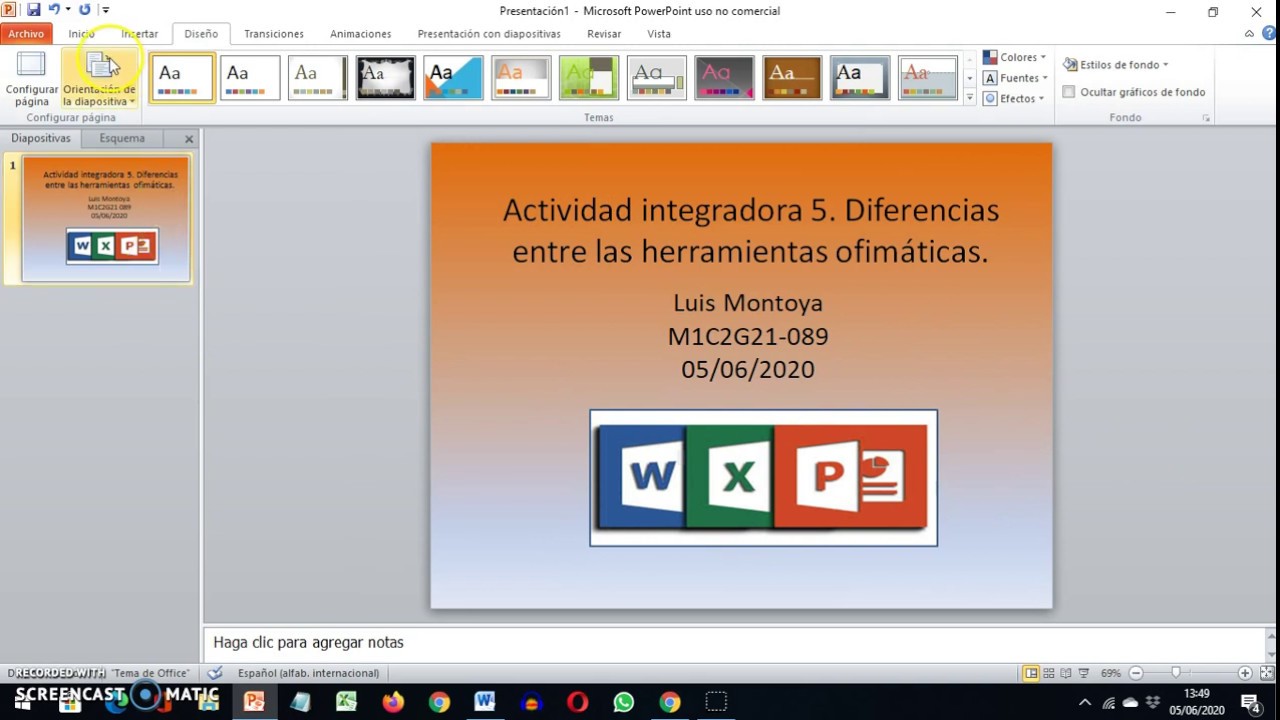 Tutorial de plantilla Actividad integradora 5.