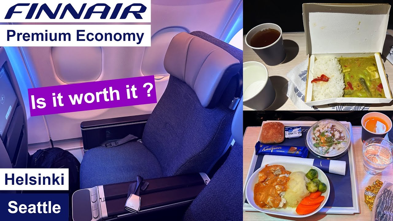 Helsinki - Seattle in Premium Economy Class - Finnair Airbus A330-300