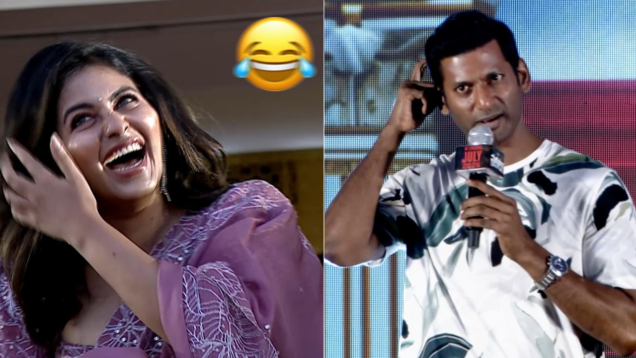 Hero Vishal Powerful Speech @ Makutam Second Single Launch | Actress Anjali Reaction |
