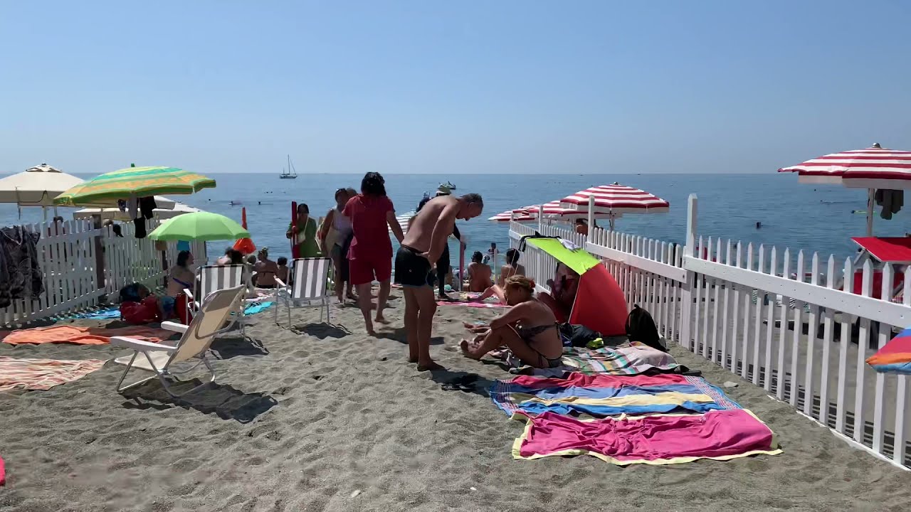 #chilling  in Varazze Beach in Italy 🇮🇹
