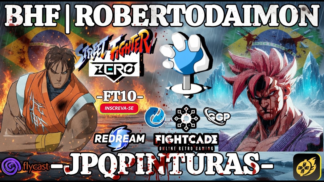 Street Fighter Alpha✅((B)).BHF | ROBERTODAIMON🆚-JPQPINTURAS-((B))-FT10-Fightcade2🔴ONLINE🥋LUTA TOP!!🟢