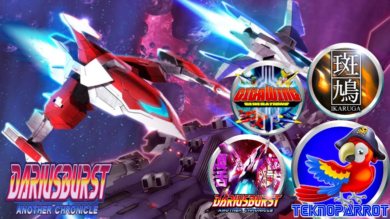 Tutorial teknoparrot en español parte 3, Gigawing generations, Darius burst chronicles ex , Ikaruga