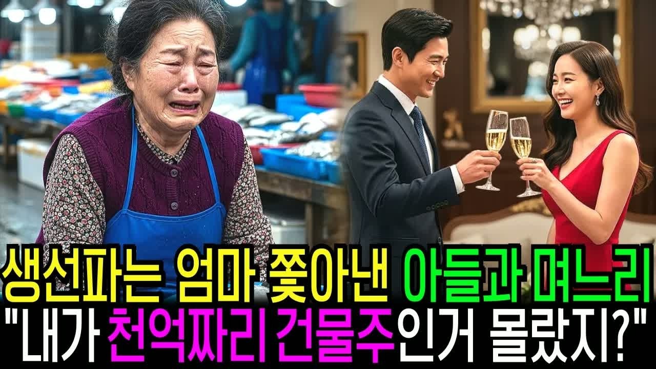 시장 생선장수라며 내쫓은 아들과 며느리, 내가 수천억 건물주인거 몰랐지？