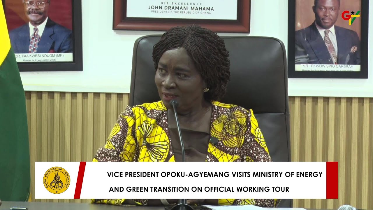 V.P. Opoku-Agyemang Visits Ministry of Energy and Green Transition on Official Working Tour