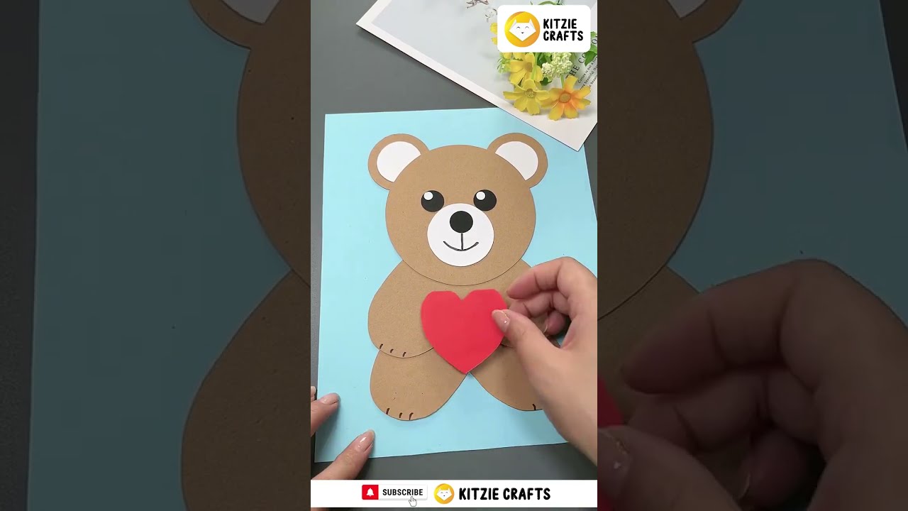 Teddy Bear Birthday card  | Birthday Card Ideas | Handmade Greeting card easy | Pop Up Card