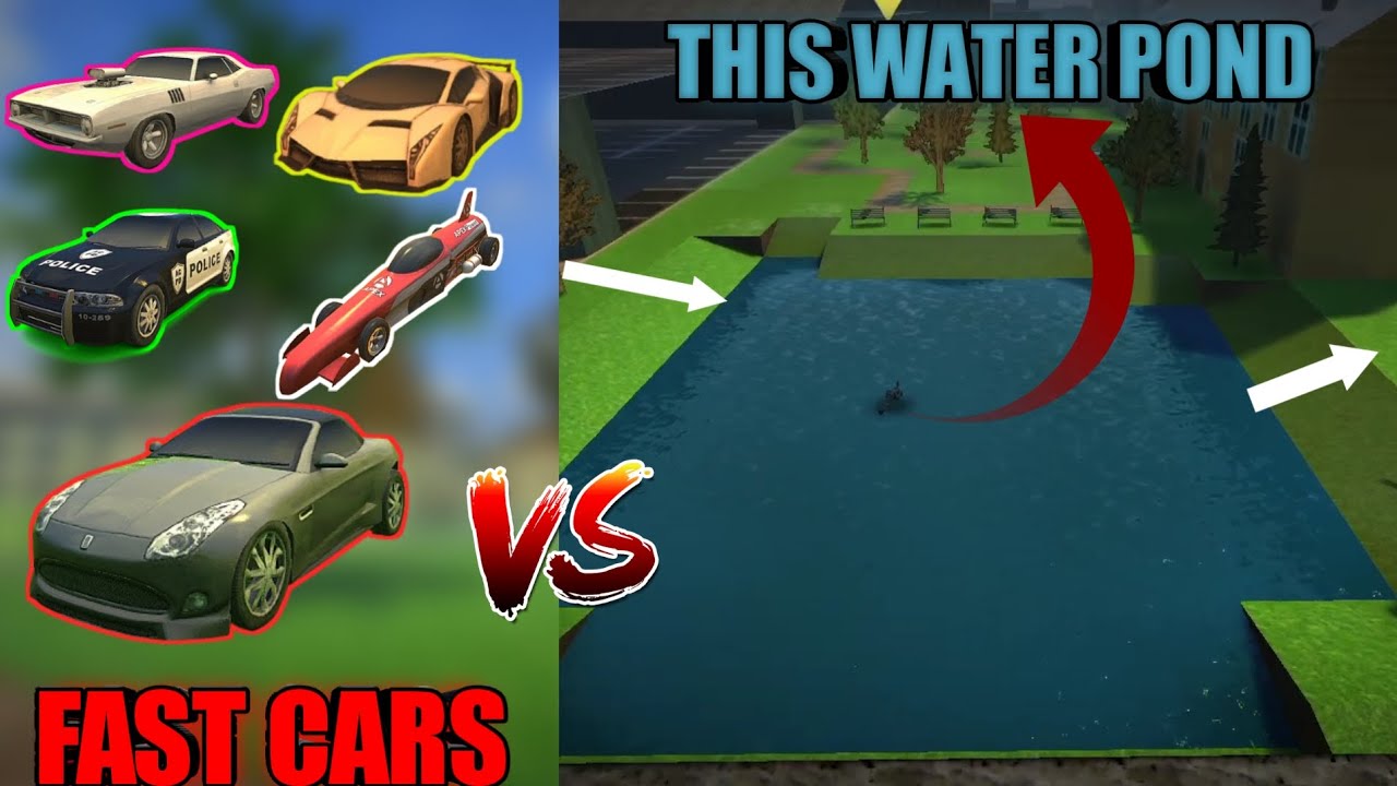PAYBACK 2 FAST CARS VS WATER POND WHICH CAN PASS?