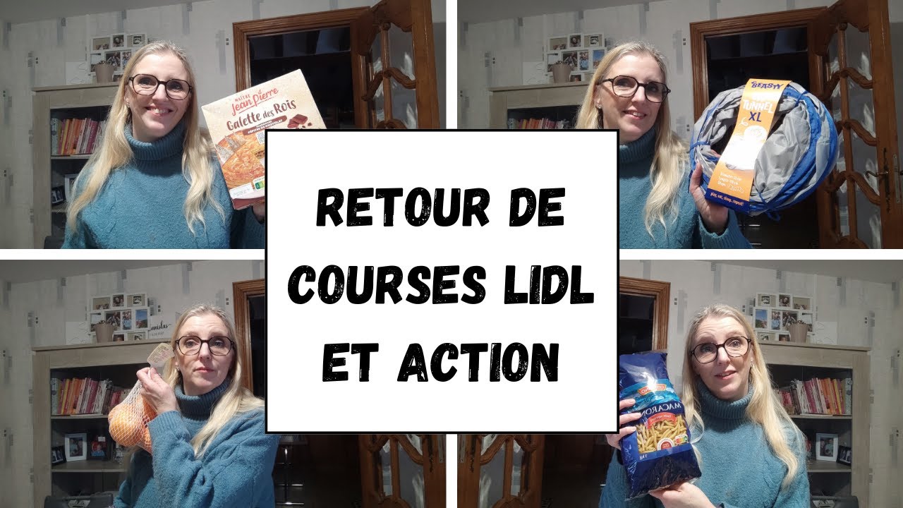 RETOUR DE COURSES LIDL ET ACTION. Papotage lecture et retour sur ma santé.