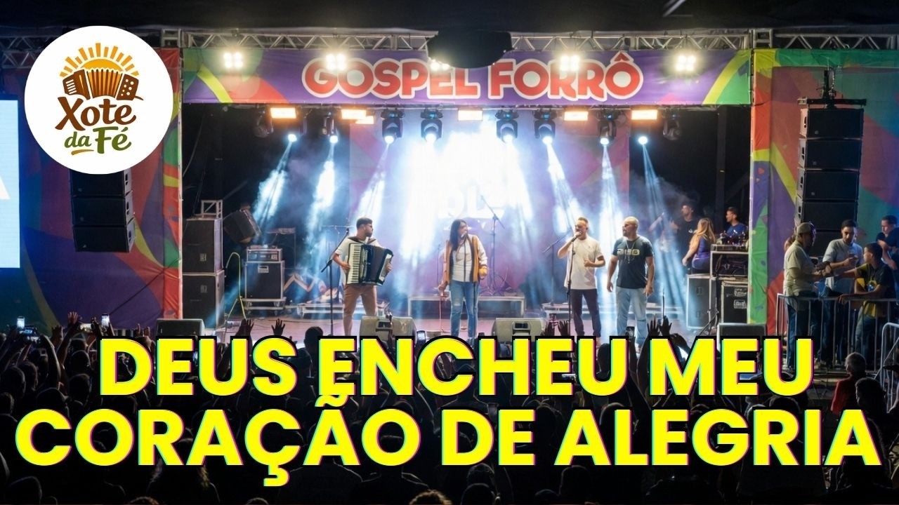 Xote Gospel  Deus Encheu Meu Coração de Alegria Gratidão