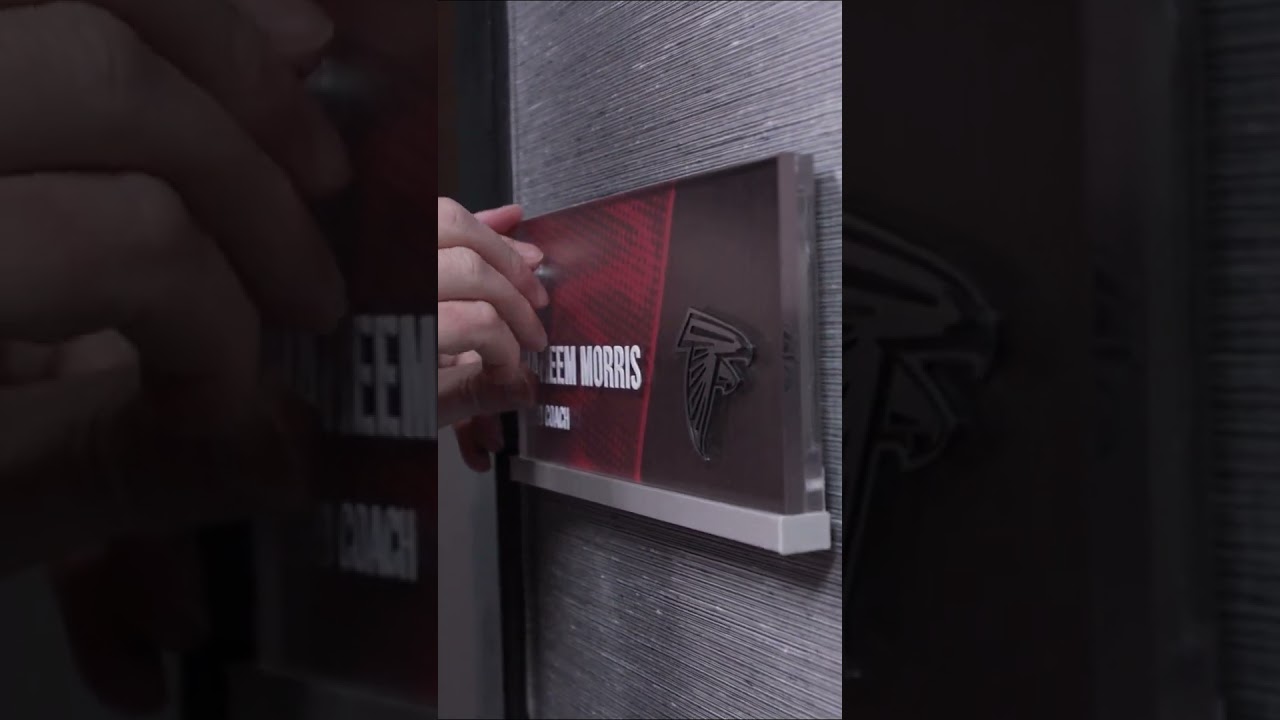 Raheem Morris' new office is ready for HEEM! #nfl #falcons #atlanta #atlantafalcons #headcoach