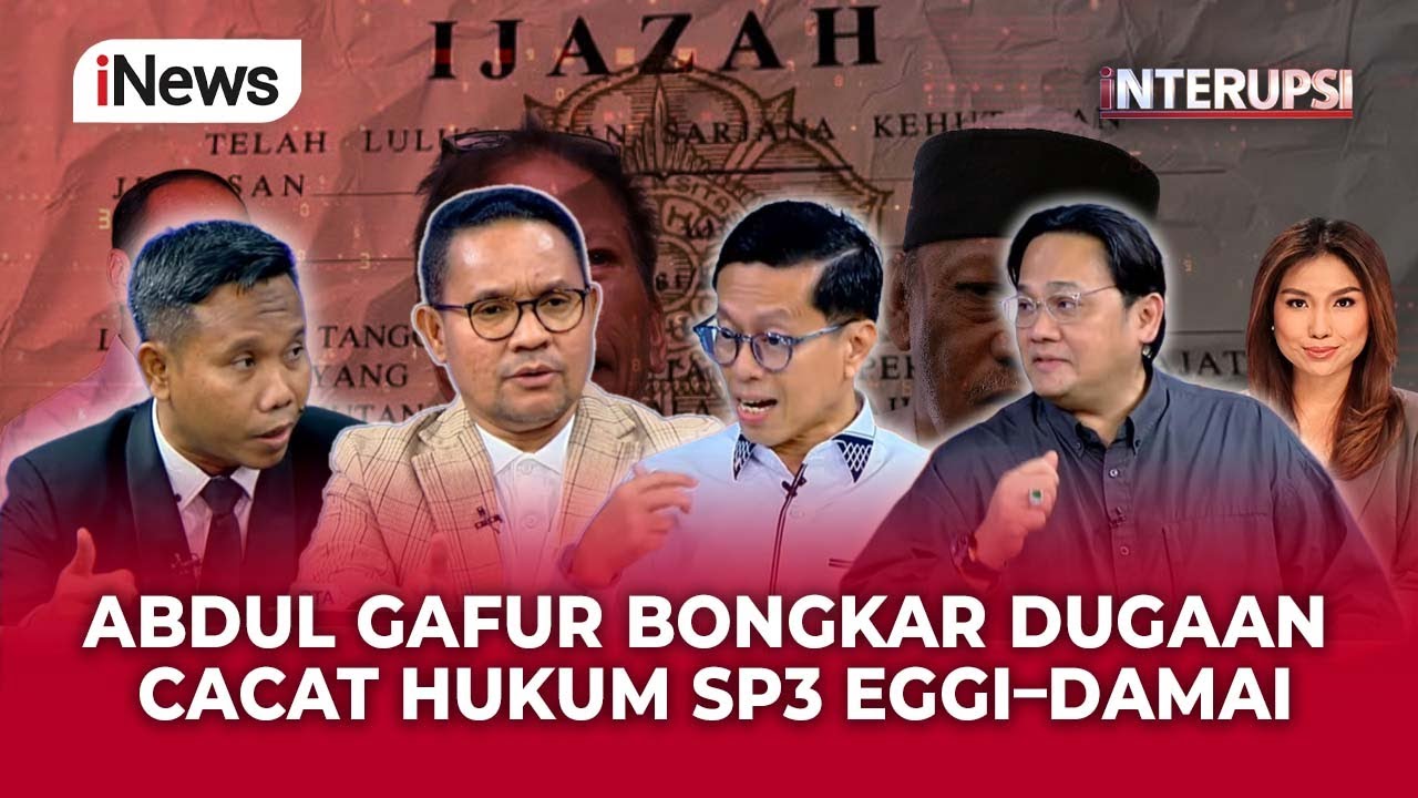 Abdul Gafur Tegas: SP3 Eggi–Damai Cacat Hukum, Tak Penuhi Syarat Restorative Justice | iNTERUPSI