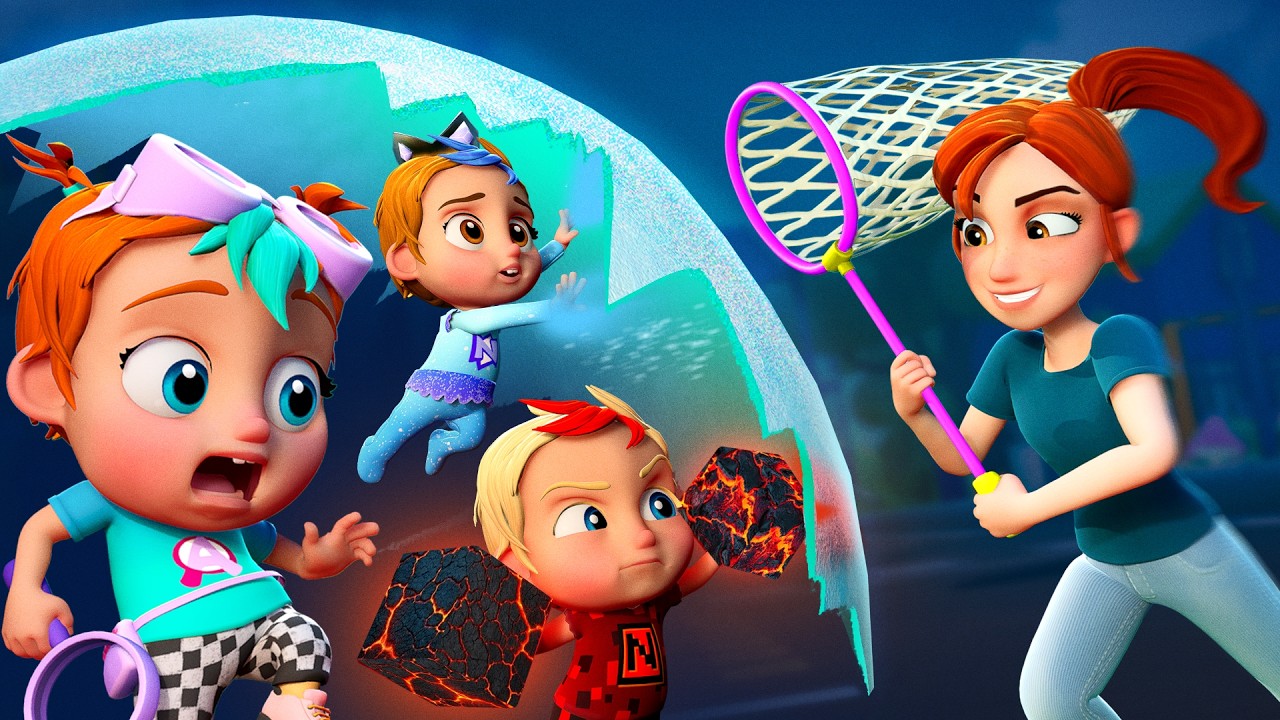 MEGA BABiES are BACK!!  Hiding Baby Powers from Mom & Dad!  Freeze Navey, Smart Adley, & Super Niko