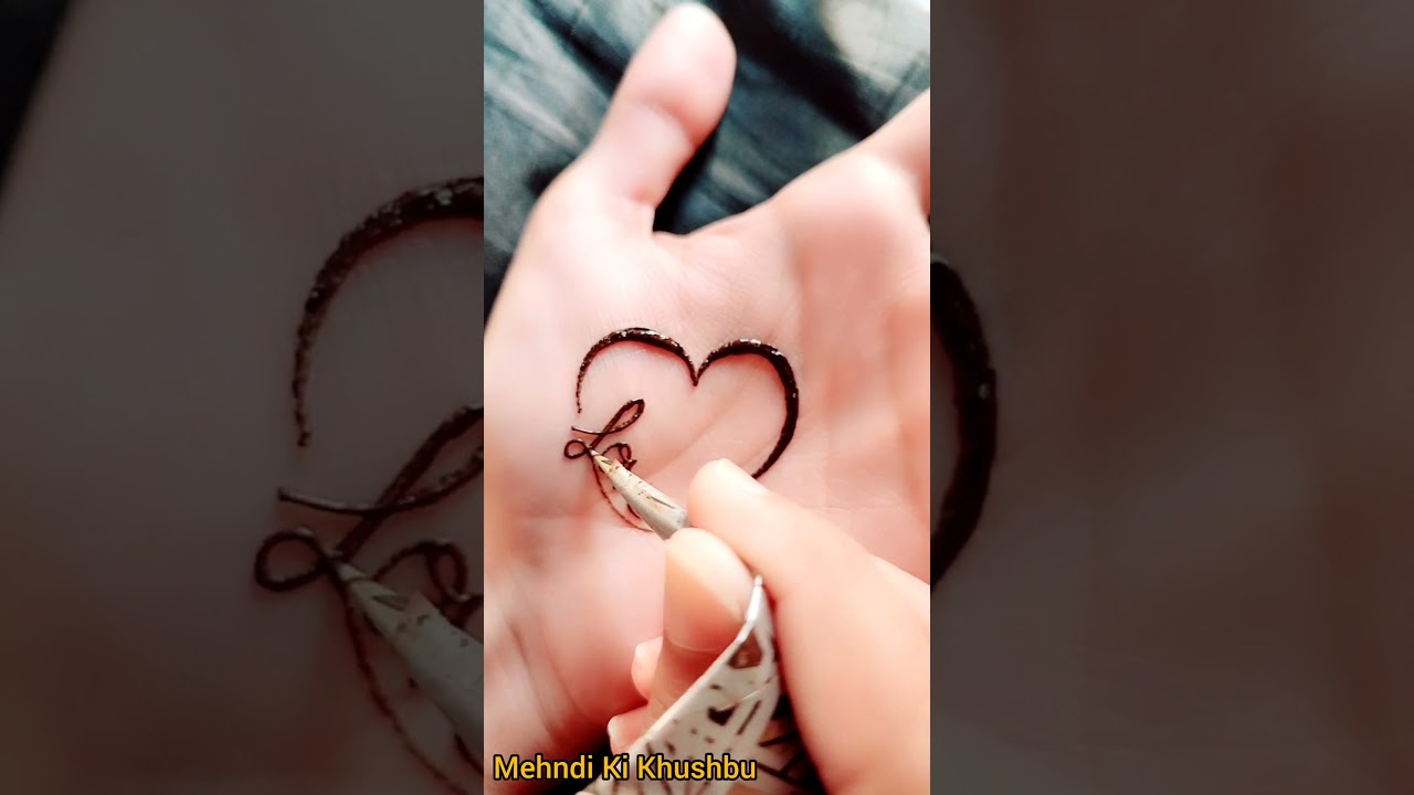 Love mehndi tattoo design ❤️ | Heart mehandi tattoo design | #heart #love #shorts