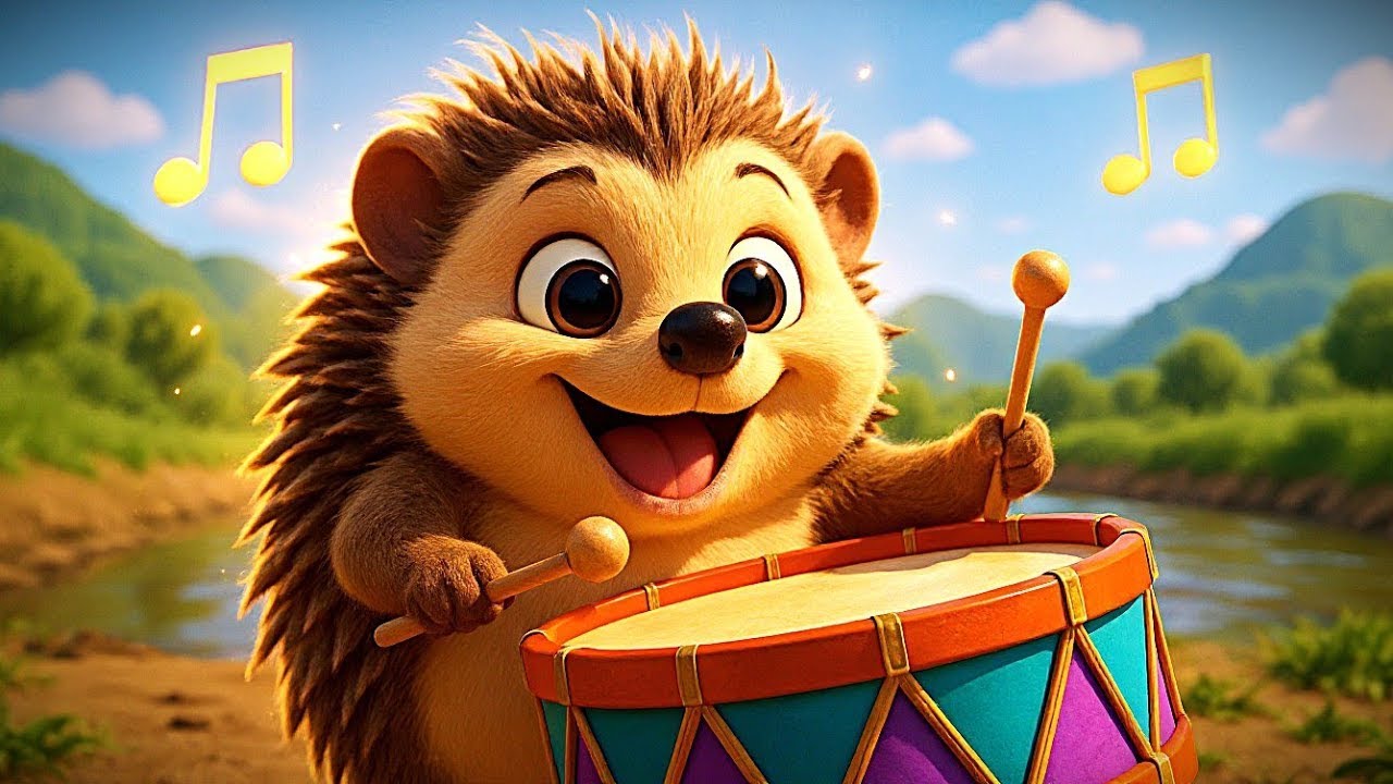 🦔 Il riccio suona il tamburo &ndash; Bum Bum Bum 🥁 - Canzoni e Rime per Bambini