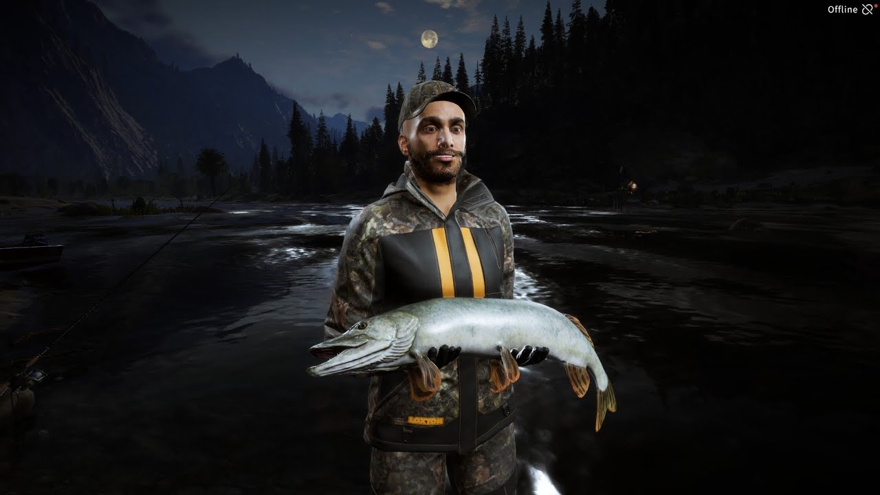 River Fishing hot spot call of the angler (night fishing)