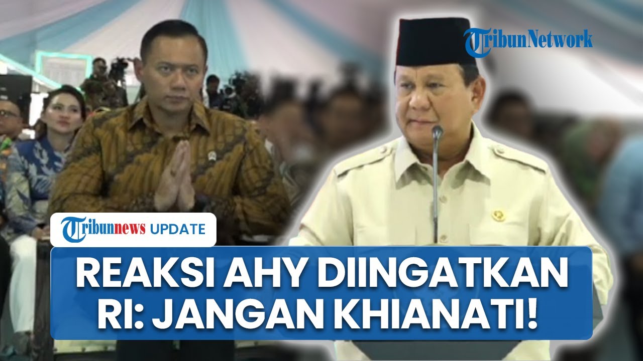Ekspresi AHY saat Diingatkan Presiden Prabowo: Sang Kakek Pejuang, Jangan Khianati Leluhur!