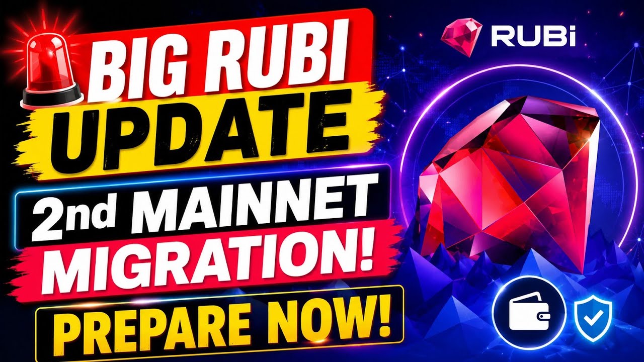 🚨 Вторая миграция основной сети RUBI уже близко! Что нужно сделать ПРЯМО СЕЙЧАС