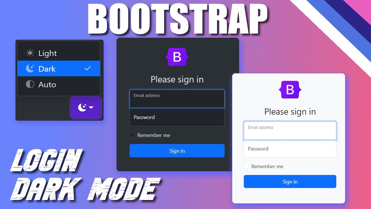 Bootstrap 5 - Login Template - Dark ¡Fácil y rápido!