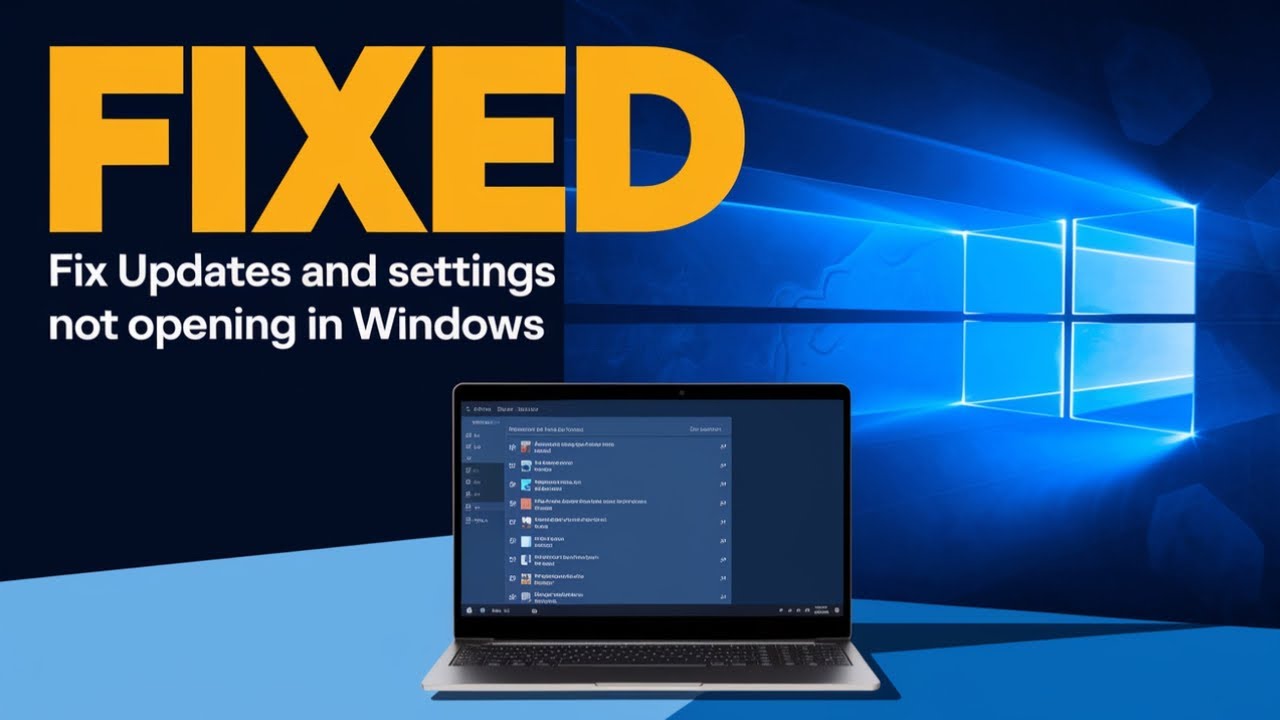 How to Fix Updates and Settings not Opening in Windows 11 [Solved]