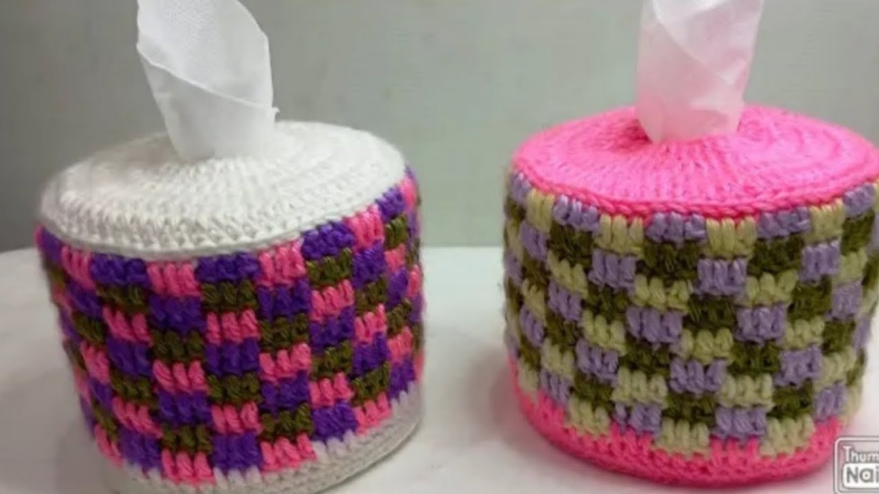 Crochet Tissue Roll Cover | Crochet Toilet Paper Cover | Handmade Crochet Design Tutorial