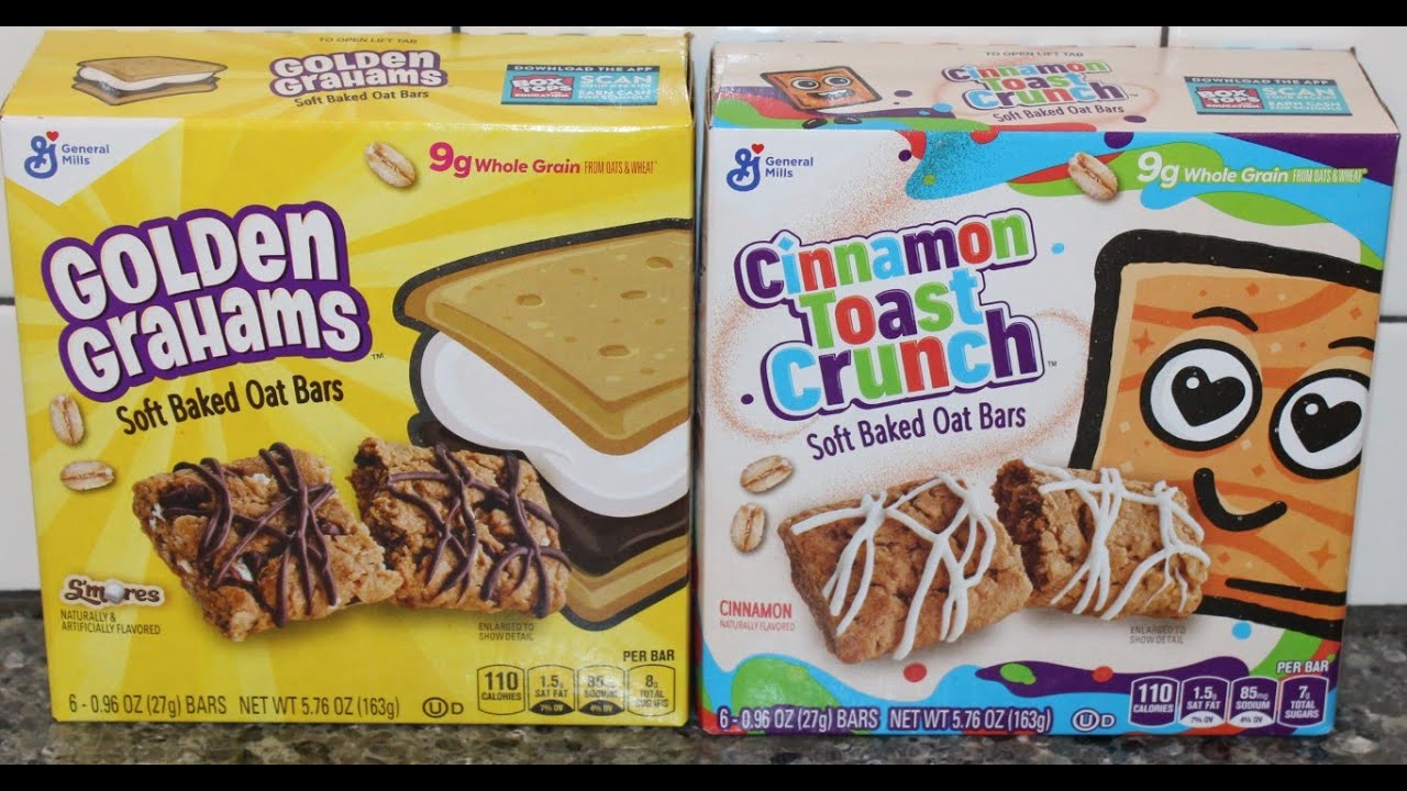 Golden Grahams & Cinnamon Toast Crunch Soft Baked Oat Bars Review