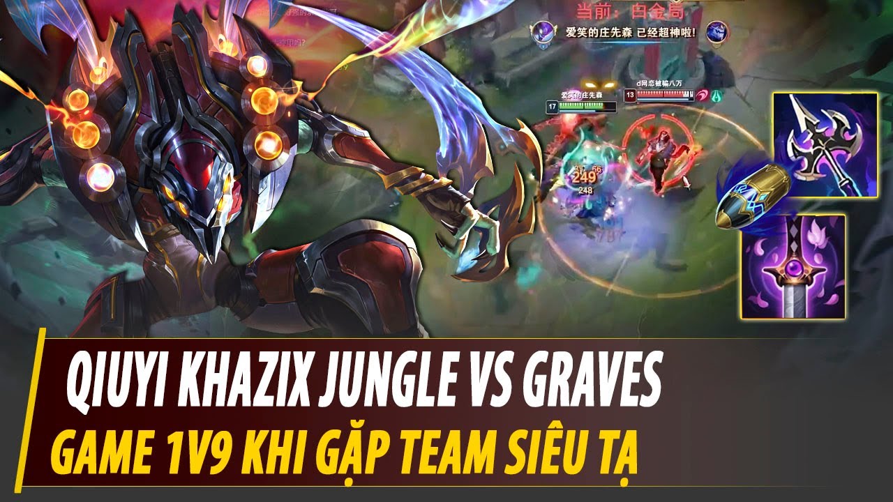 RANK 1 KHAZIX CN - QIUYI KHA'ZIX JUNGLE VS GRAVES | CN DIAMOND