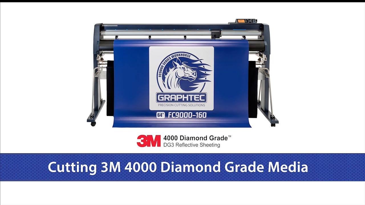 Graphtec FC9000: Cutting 3M 4000 High Reflective Media