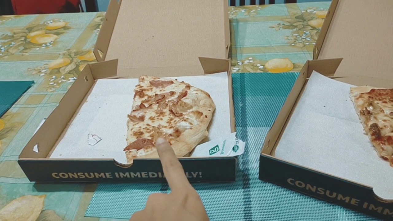 Thanks for the treat my love. 2 n 1 pizza fro Greenwich 🥰